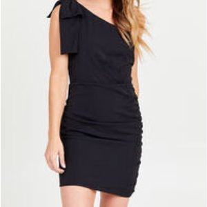 Black One Shoulder Professional Dress (Altar’d State)